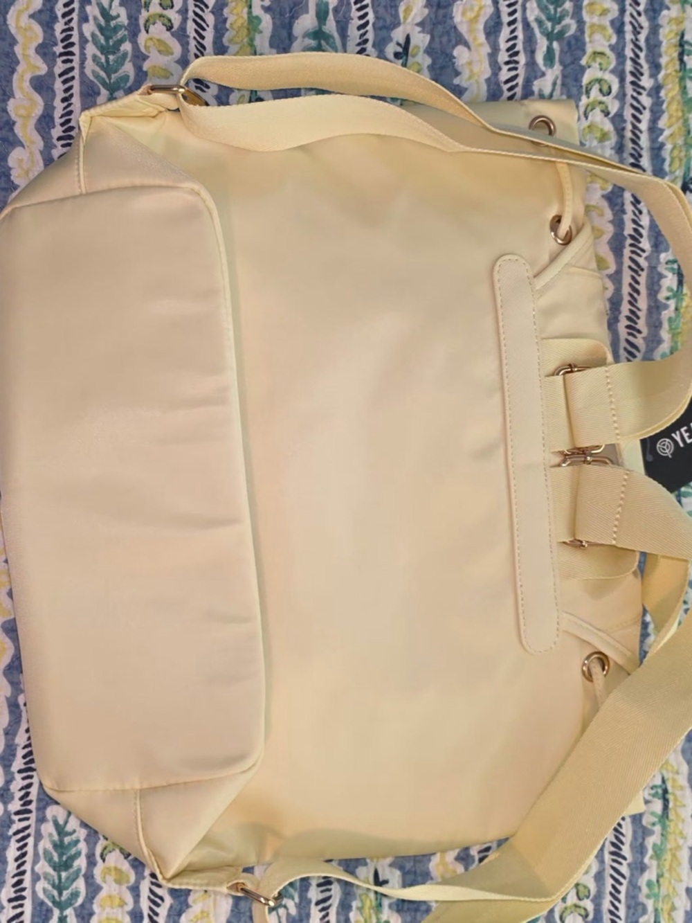 Year of Ours Light Yellow Womens Backpack Tote - Picture 2 of 10